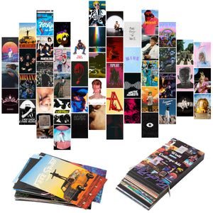 50 PCS Album Cover Aesthetic Pictures Wall Collage Kit, Album Style Photo Collection, Small Poster for Room Bedroom Aesthetic
