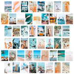 Load image into Gallery viewer, Ikatey Blue Aesthetic Picture, Summer Beach Collage Print Kit
