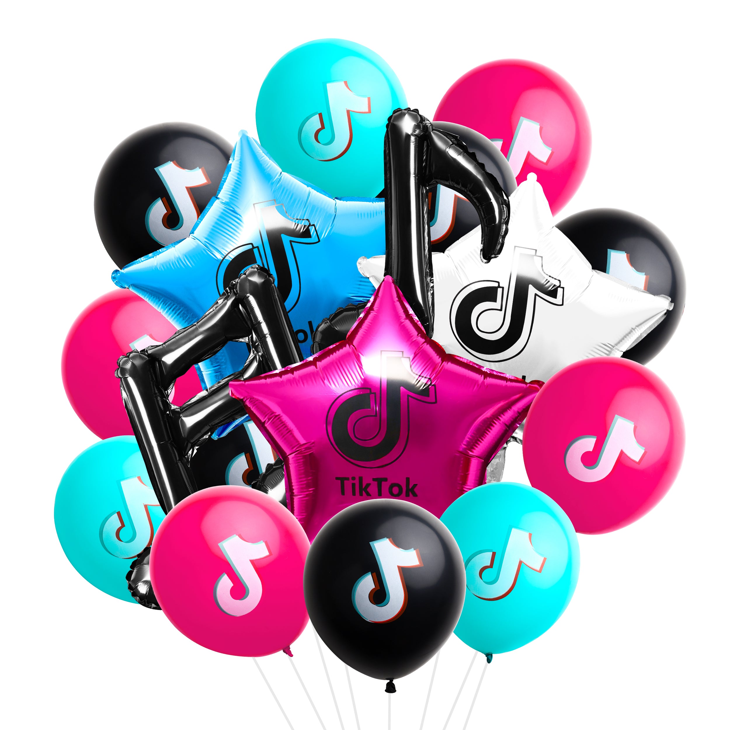 35Pcs Music Note Latex Balloons Aluminum Foil Balloon Kit, Musical Note Theme Birthday Party Decorations Musical DJ Short Video Party Supplies Wedding Anniversary Festival Decor