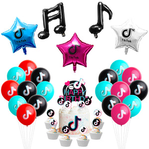 124 Pcs Music Note Party Supplies