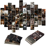 Load image into Gallery viewer, 50PCS Dark Academia Aesthetic Pictures Wall Collage Kit, Retro Style Photo Collection Collage Dorm Decor for Teens and Young Adults
