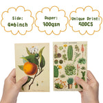 Load image into Gallery viewer, Vintage Botanical Illustration Tarot Wall Poster

