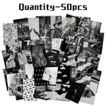 Load image into Gallery viewer, Ikatey 50PCS Black White Aesthetic Picture for Wall Collage
