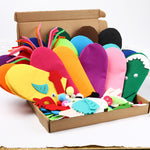 Load image into Gallery viewer, 18Pcs Hand Puppets Making Kit for Kids Art Craft Felt Sock Monster Puppet
