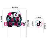 Load image into Gallery viewer, 49Pcs Music Note Happy Birthday Cake Topper Cupcake Toppers Kit, Cool Musical Themed Birthday Party Cake Cupcake Dessert Decorations Supplies for Boys Girls Birthday Celebrate Baby Shower Decor
