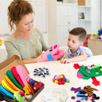 Load image into Gallery viewer, 12Pcs Hand Puppet Making Kit for Kids Art Craft Felt Sock Puppet Creative DIY
