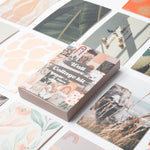 Load image into Gallery viewer, 50PCS Boho Aesthetic Pictures Wall Collage Kit, Peach Teal Photo Collection, Small Posters for Room Bedroom Aesthetic
