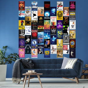 50Pcs Musical Aesthetic Picture Wall Collage Kit Classic Musical Trendy Style Art Print Cool Bedroom Photo
