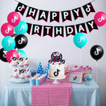 Load image into Gallery viewer, 56Pcs Music Note Happy Birthday Party Decorations Set-Musical Theme Happy Birthday Banner Assorted Color Latex Balloons Cake Cupcake Toppers for Teen Boys Girls Birthday Friend Gathering Decor
