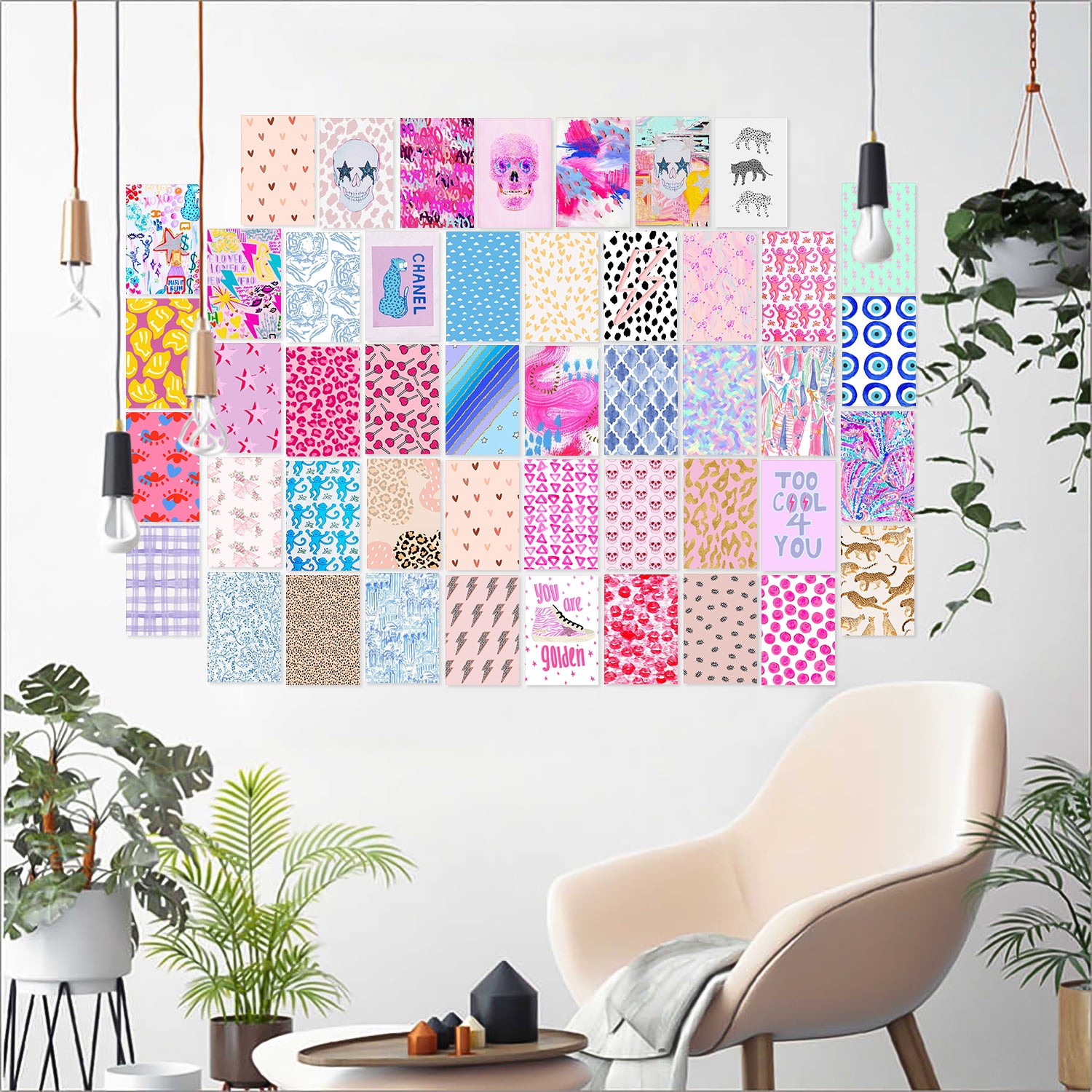 50pcs Preppy Aesthetic Pictures Wall Collage Kit, 4*6inch Preppy Picture  Collections, Dorm Decorations For Teen Girls And Adults, Trendy * Photo Co