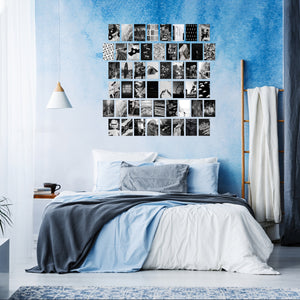 Ikatey 50PCS Black White Aesthetic Picture for Wall Collage