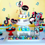 Load image into Gallery viewer, 30Pcs  Music-Themed Card Desktop Decorations, Birthday Party, Music-Themed Party Decorations And Favors
