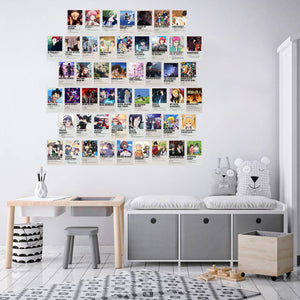 50Pcs Anime Manga Panel Aesthetic for Wall Collage Kit Chic Print Room  Decor for Boys Wall Art Prints for Bedroom Decorations