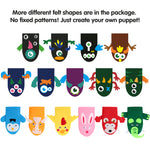 Load image into Gallery viewer, 18Pcs Hand Puppets Making Kit for Kids Art Craft Felt Sock Monster Puppet
